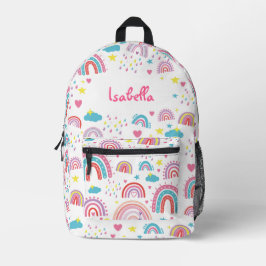 Cute Rainbow Kids Bag for Back to School Girls Bedrukte Rugzak