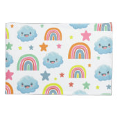 Cute Rainbow Kussensloop (Achterkant)