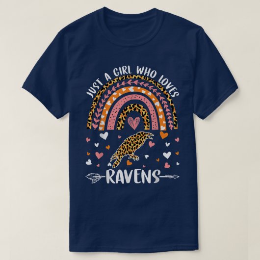 Cute Rainbow Leopard is een meisje dat van Ravens T-shirt (Design voorkant)