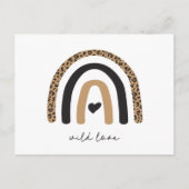 Cute Rainbow Leopard Pattern Briefkaart (Voorkant)