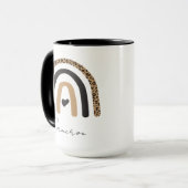 Cute Rainbow Leopard Pattern Mok (Voorkant links)