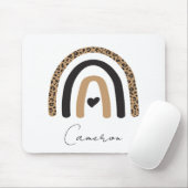 Cute Rainbow Leopard Pattern Muismat (Met muis)