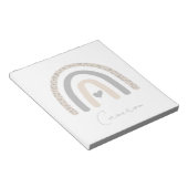 Cute Rainbow Leopard Pattern Notitieblok (Schuin)