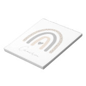 Cute Rainbow Leopard Pattern Notitieblok (Linkerzijde)