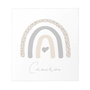 Cute Rainbow Leopard Pattern Notitieblok