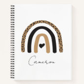 Cute Rainbow Leopard Pattern Notitieboek (Voorkant)