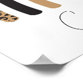 Cute Rainbow Leopard Pattern Poster (Hoek)