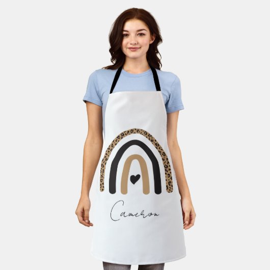 Cute Rainbow Leopard Pattern Schort (Gedragen)