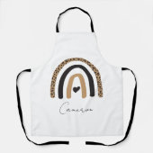 Cute Rainbow Leopard Pattern Schort (Voorkant)