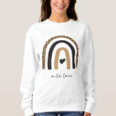 Cute Rainbow Leopard Pattern Trui (Voorkant)