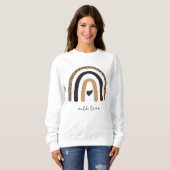 Cute Rainbow Leopard Pattern Trui (Voorkant volledig)