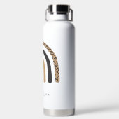Cute Rainbow Leopard Pattern Waterfles (Achterkant)