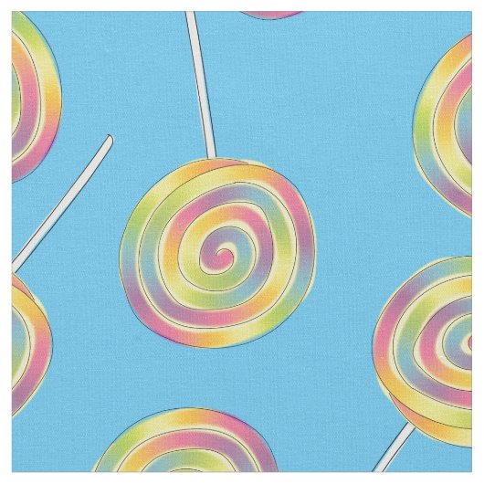 Cute Rainbow Lollipops Kinder Snoep Stof (Close Up)
