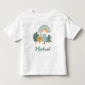 Cute Rainbow Magic Forest Kinder Shirts (Voorkant)