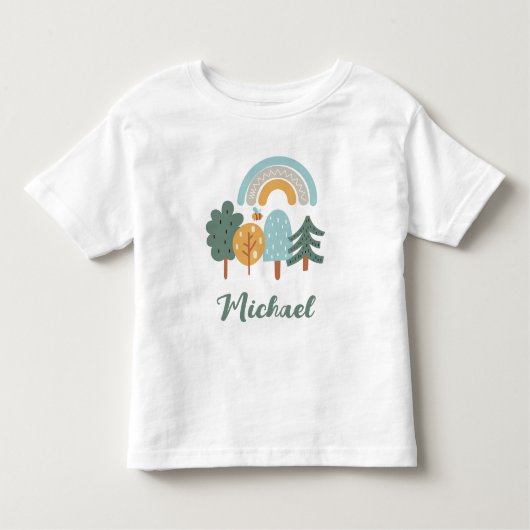 Cute Rainbow Magic Forest Kinder Shirts (Voorkant)