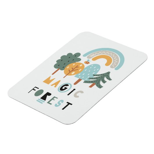 Cute Rainbow Magic Forest Magneet (Linkerzijde)