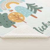 Cute Rainbow Magic Forest Sherpa Deken (3/4)