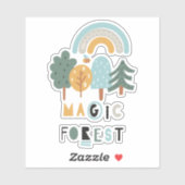 Cute Rainbow Magic Forest Sticker (Vel)