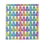 Cute Rainbow Matryoshka Owls Notitieblok (Voorkant)