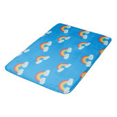 Cute Rainbow met Clouds Pattern Badmat (Gekanteld)