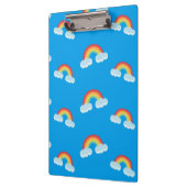 Cute Rainbow met Clouds Pattern Klembord (Links)