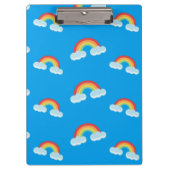 Cute Rainbow met Clouds Pattern Klembord (Voorkant)