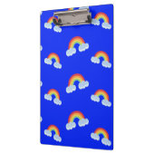 Cute Rainbow met Clouds Pattern Klembord (Links)
