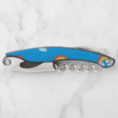 Cute Rainbow met Clouds Pattern Kurkentrekker (Voorkant)