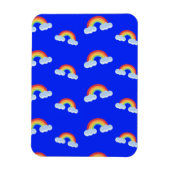 Cute Rainbow met Clouds Pattern Magneet (Verticaal)