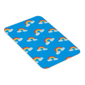 Cute Rainbow met Clouds Pattern Magneet (Rechterzijde)