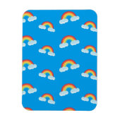 Cute Rainbow met Clouds Pattern Magneet (Verticaal)