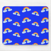 Cute Rainbow met Clouds Pattern Muismat (Voorkant)