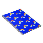 Cute Rainbow met Clouds Pattern Notitieboek (Rechterzijde)
