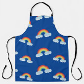 Cute Rainbow met Clouds Pattern Schort (Voorkant)