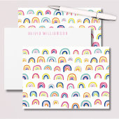 Cute Rainbow Notecard Notitiekaartje