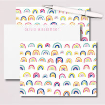 Cute Rainbow Notecard
