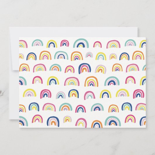 Cute Rainbow Notecard Notitiekaartje (Achterkant)