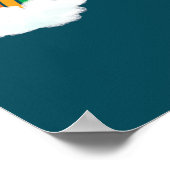 Cute Rainbow on Clouds Pattern - Summer Giften Poster (Hoek)