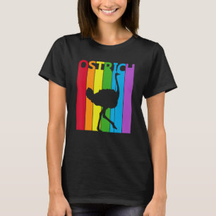 Cute Rainbow Ostrich T-shirt