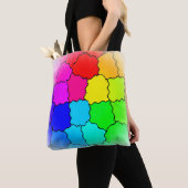 Cute Rainbow-patroon Tote Bag (Dichtbij)