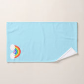 Cute Rainbow Pattern Blue Bad Handdoek (Handdoek)