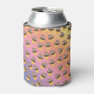 Cute Rainbow Poop Emoji Ice Cream Cone Pattern Blikjeskoeler