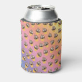 Cute Rainbow Poop Emoji Ice Cream Cone Pattern Blikjeskoeler (Blikje Achterkant)