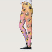 Cute Rainbow Poop Emoji Ice Cream Cone Pattern Leggings (Links)