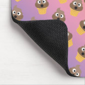 Cute Rainbow Poop Emoji Ice Cream Cone Pattern Muismat (Hoek)