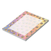 Cute Rainbow Poop Emoji Ice Cream Cone Pattern Notitieblok (Linkerzijde)