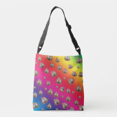 Cute Rainbow Poop Emoji Pattern Crossbody Tas (Achterkant)