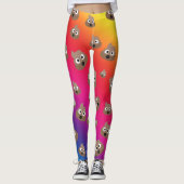 Cute Rainbow Poop Emoji Pattern Leggings (Voorkant)