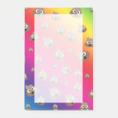 Cute Rainbow Poop Emoji Pattern Post-it® Notes (Voorkant)