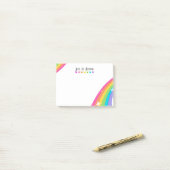 Cute Rainbow Post-it® Notes (Op bureau)
